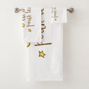 L'essentiel est invisible pour les yeux bath towel set