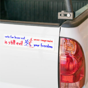 Lesser Evil Bumper Sticker