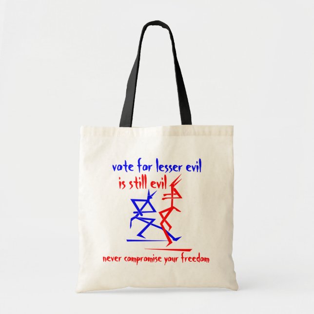 Lesser Evil tote Bag (Front)