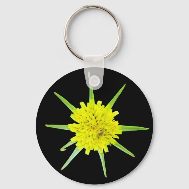 Lesser Goats-beard Wild Flower Key Ring (Front)