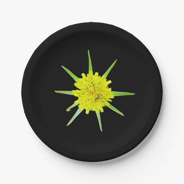 Lesser Goats-beard Wild Flower Paper Plate (Front)