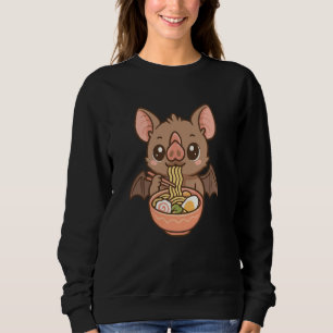 Lesser Great Leaf-Nosed Bat Eating Ramen Noodles K Sweatshirt