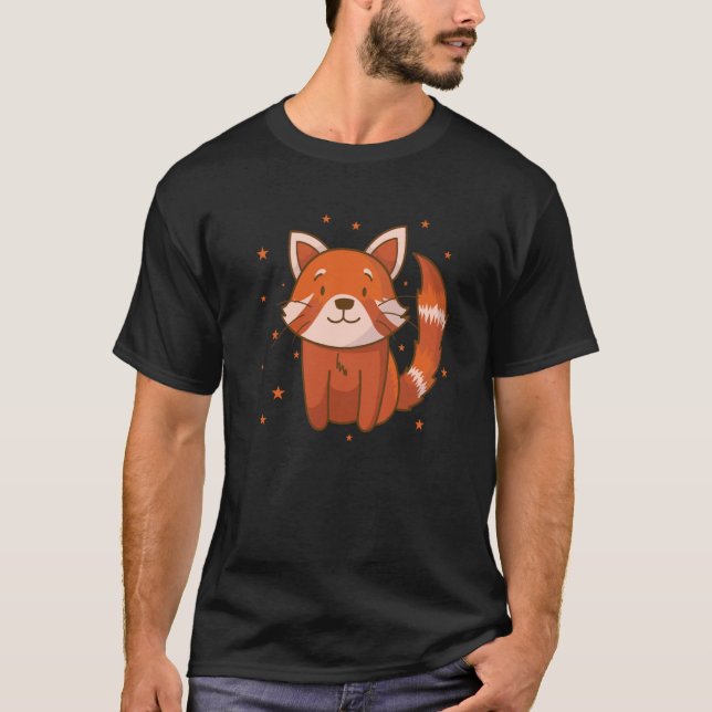 lesser Panda Bear Cat Bamboo Ailuridae T-Shirt (Front)