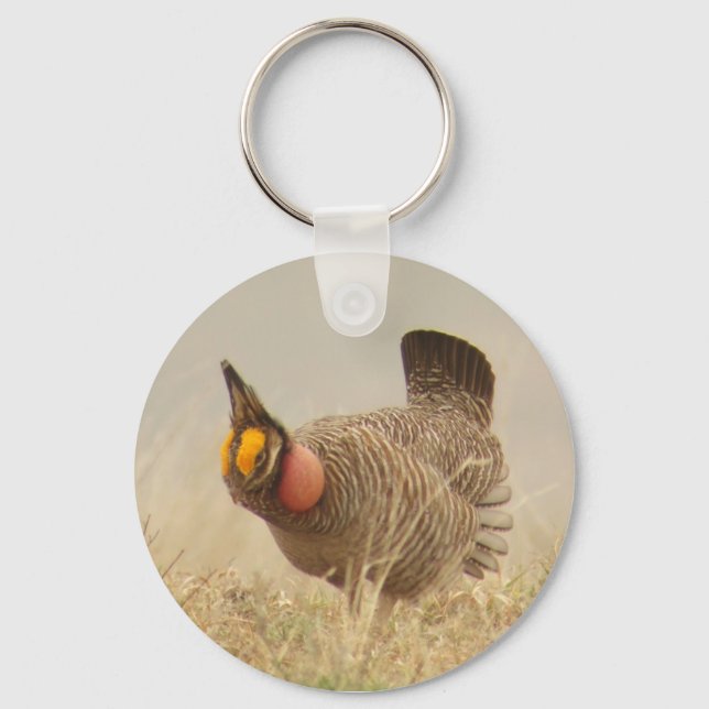 Lesser Prairie Chicken Keychain (Front)