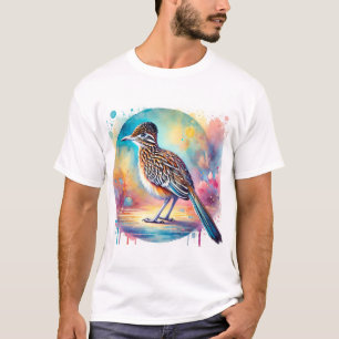 Lesser Roadrunner 030924AREF147 - Watercolor T-Shirt