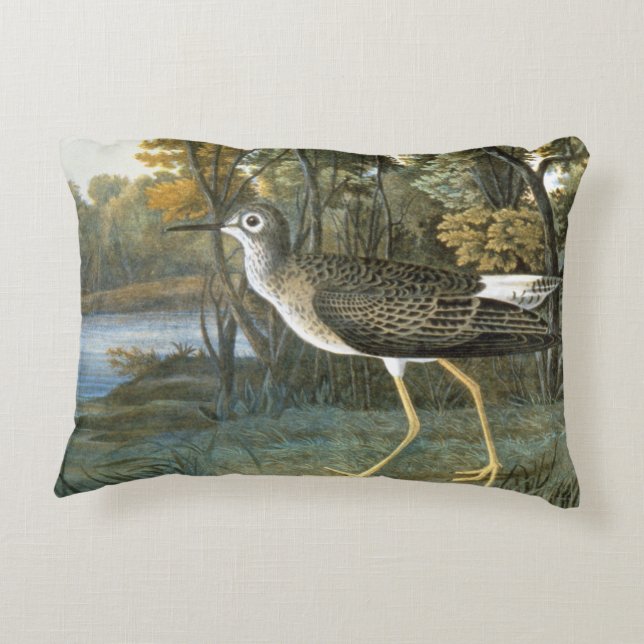 Lesser Yellowlegs Decorative Cushion (Back)