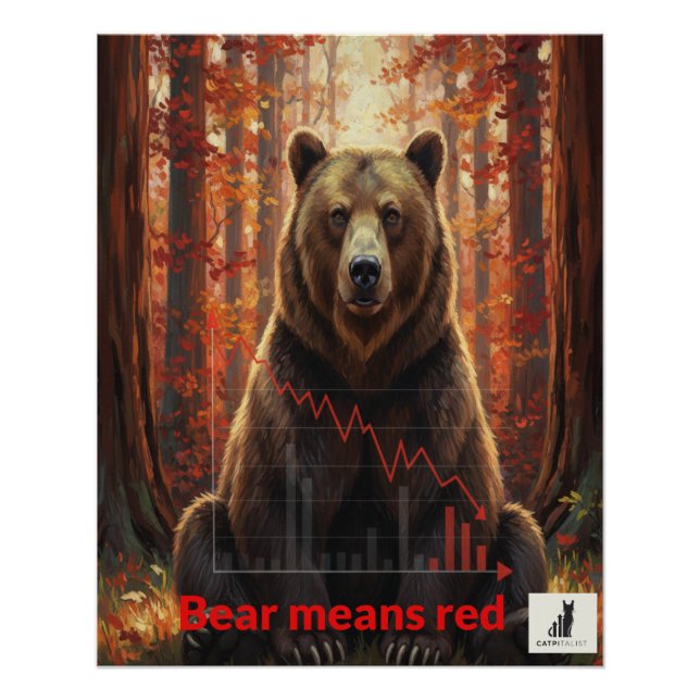 Lesson 2: Bear means red Poster (Front)