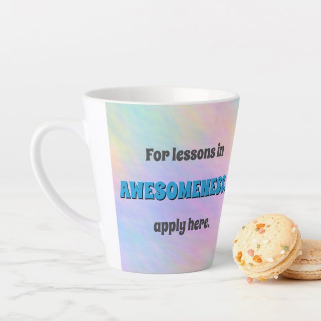 Lessons in Awesomeness Latte Mug (In Situ)