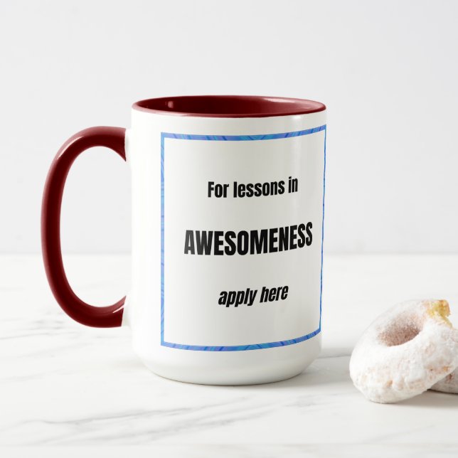 Lessons in Awesomeness Mug (With Donut)