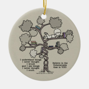 Lessons Learned Ceramic Tree Decoration