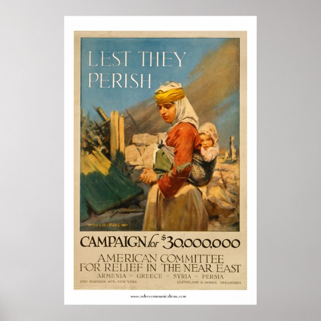 Lest They Perish - Near East Relief Poster (Front)