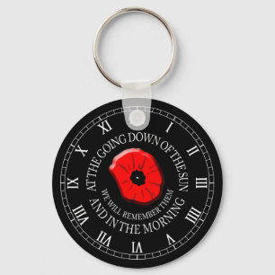 Lest We Forget keyring. Poppy keyring