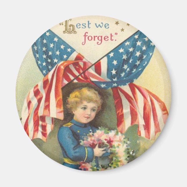Lest We Forget Memorial Day Magnet (Front)