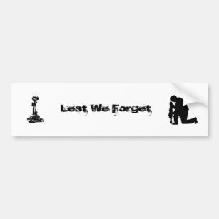 Lest We Forget (Our Fallen) Bumper Sticker