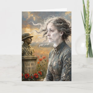 Lest we forget-Rememberance Greeting card