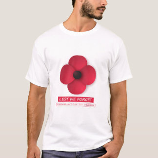 Lest We Forget / Remembrance Day T-Shirt