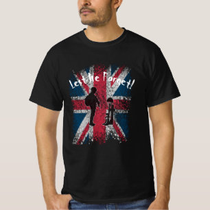Lest We Forget Remembrance Day Union Jack T-Shirt
