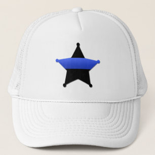 Lest We Forget - The Thin Blue Line Badge Trucker Hat