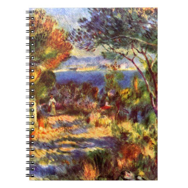 L'Estaque by Pierre Renoir, Vintage Impressionism Notebook (Front)