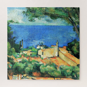 L'Estaque with Red Roofs by Paul Cezanne Jigsaw Puzzle