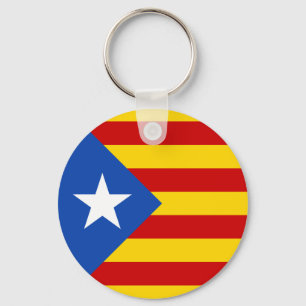 "L'Estelada Blava" Catalan Independence Flag Key Ring