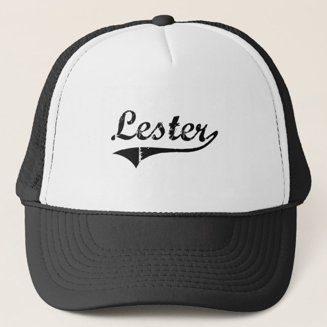 Lester Classic Style Name Trucker Hat (Front)