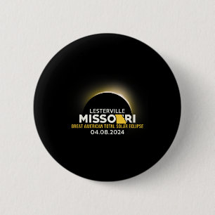 Lesterville Missouri Mo Total Solar Eclipse 2024 6 Cm Round Badge