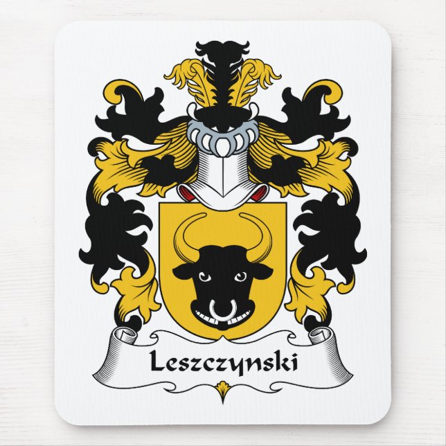 Leszczynski Family Crest Mouse Pad (Front)