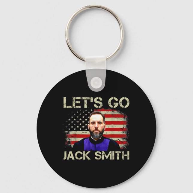 Let39s Go Jack Smith American Flag Summer  Key Ring (Front)