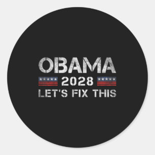 Let's Fix This 44-48 Obama For President ' Classic Round Sticker