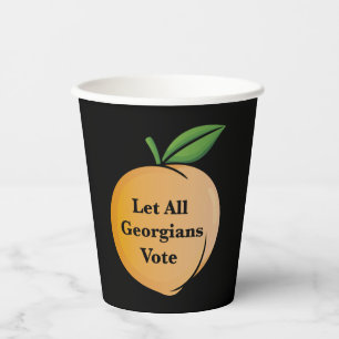 Let All Georgians Vote Paper Cups