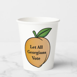 Let All Georgians Vote Paper Cups
