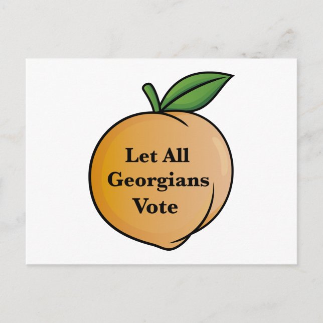 Let All Georgians Vote Postcard (Front)