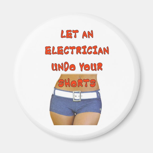 LET AN ELECTRICIAN UNDO MAGNET (Front)