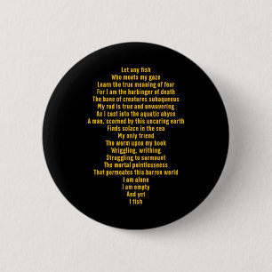 Let Any Fish Who Meets My Gaze Funny Quote  6 Cm Round Badge