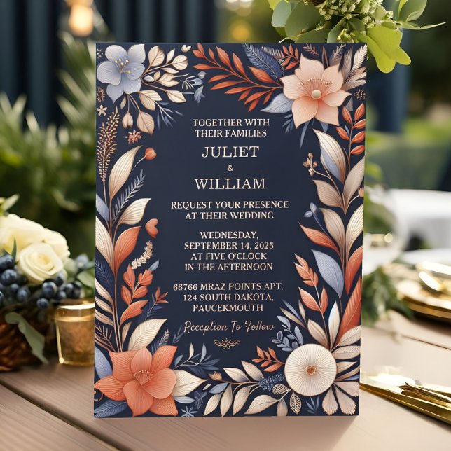 Let Budget Cheap Outdoor Stylish Navy Blue Wedding (Creator Uploaded)