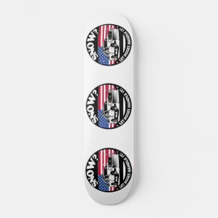 Let Doges Handle It Snow Ploughing Art Skateboard