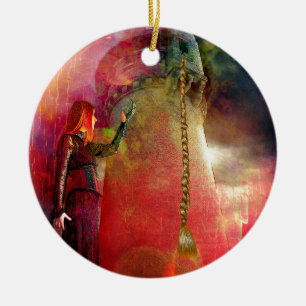 LET DOWN YOUR HAIR CERAMIC TREE DECORATION