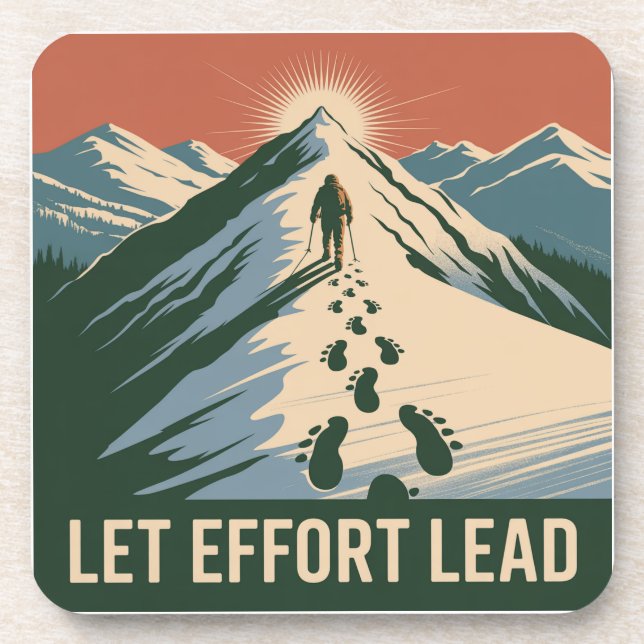 Let Effort Lead Coaster (Front)