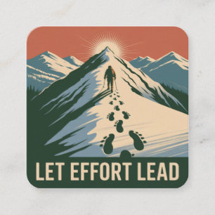 Let Effort Lead Enclosure Card
