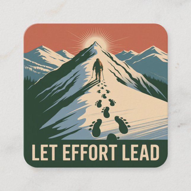 Let Effort Lead Enclosure Card (Front)