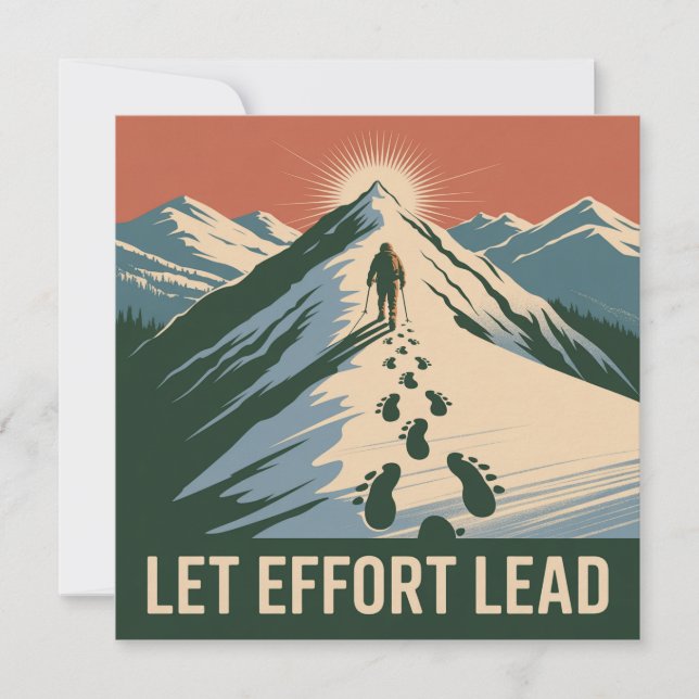 Let Effort Lead Invitation (Front)