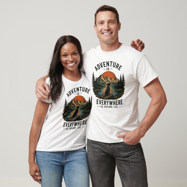 Let every sunrise be an invitation to explore. T-Shirt (Unisex)
