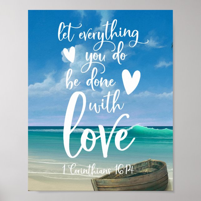 Let everything you do be done with love  poster (Front)