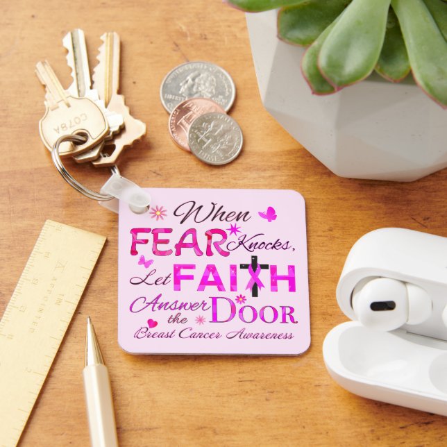 Let FAITH Answer the Door Key Ring (Desk)