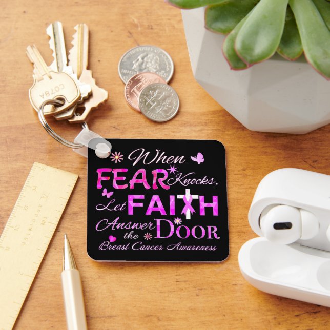 Let FAITH Answer the Door Key Ring (Desk)