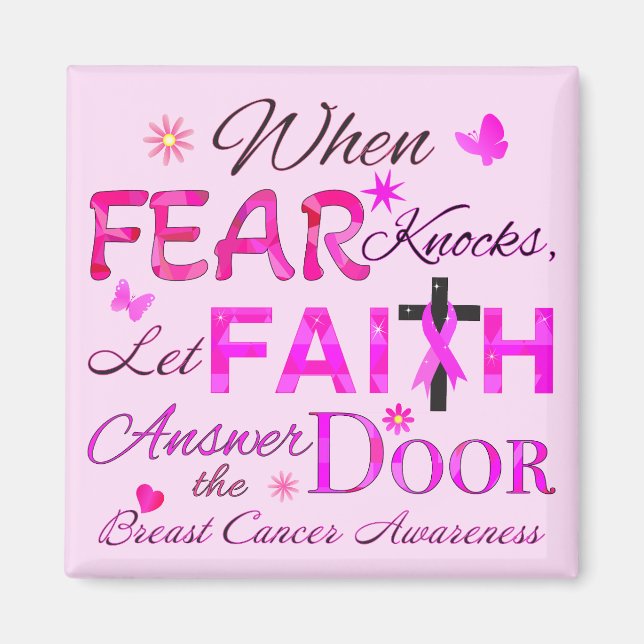 Let FAITH Answer the Door Magnet (Front)