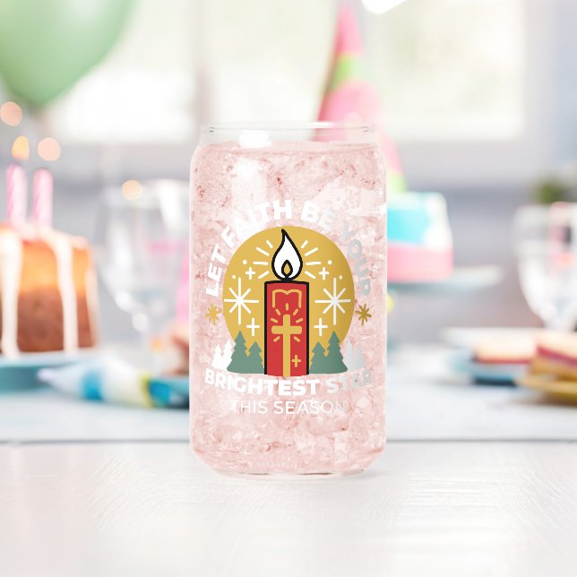 Let Faith Be Your Brightest Star Candle Art Can Glass (Insitu (Birthday))