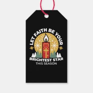 Let Faith Be Your Brightest Star Candle Art Gift Tags