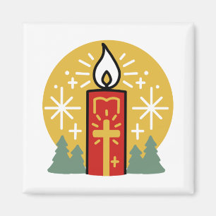 Let Faith Be Your Brightest Star Candle Art Magnet